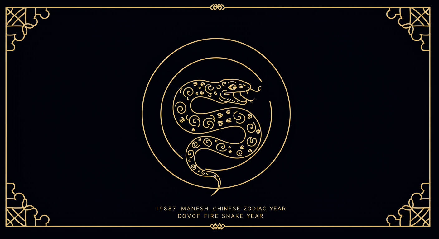 1987 Chinese Zodiac: Fire Snake Year