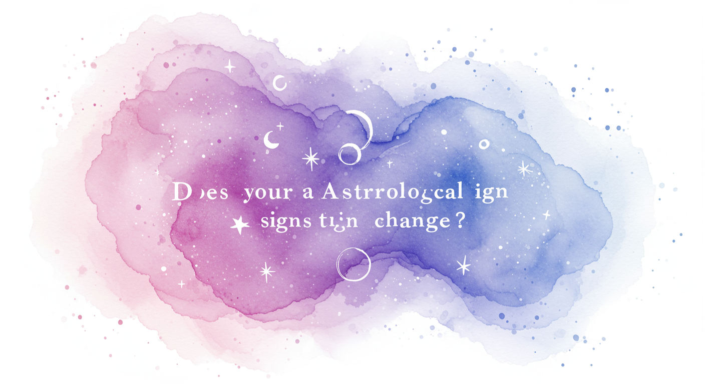 Does Your Astrological Sign Change?