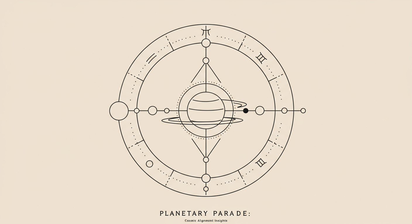Planetary Parade: Cosmic Alignment Insights