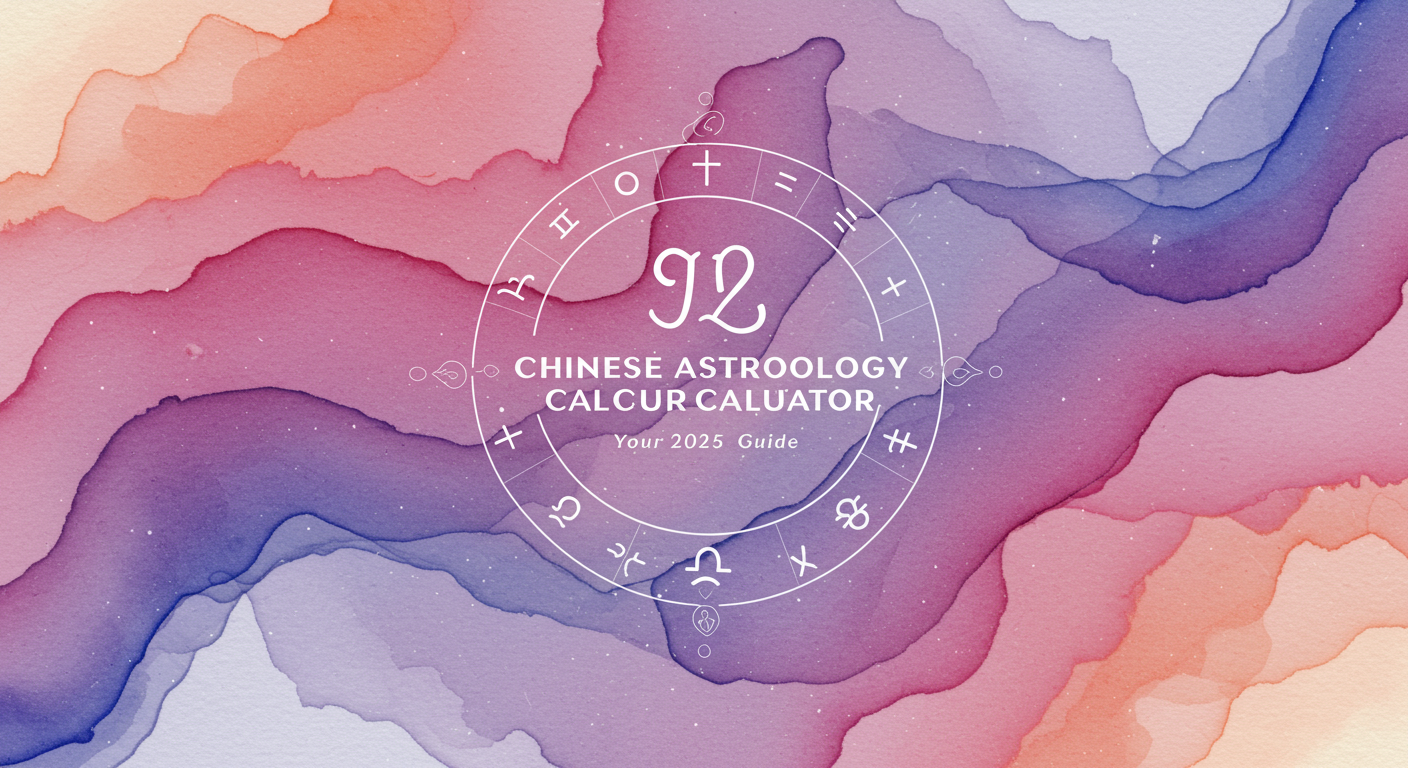 Chinese Astrology Calculator: Your 2025 Guide