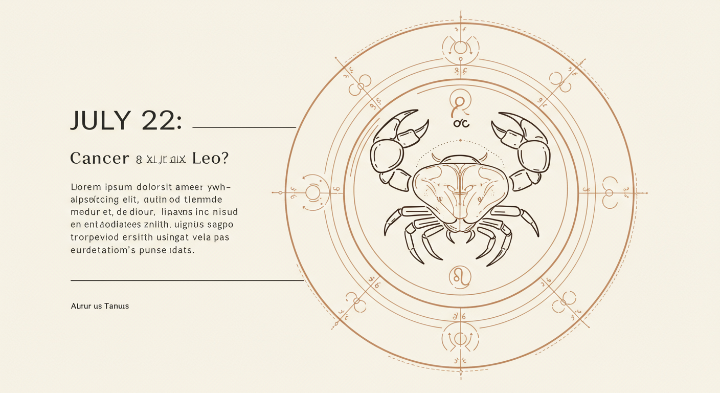July 22: Cancer or Leo? Divination's Insight