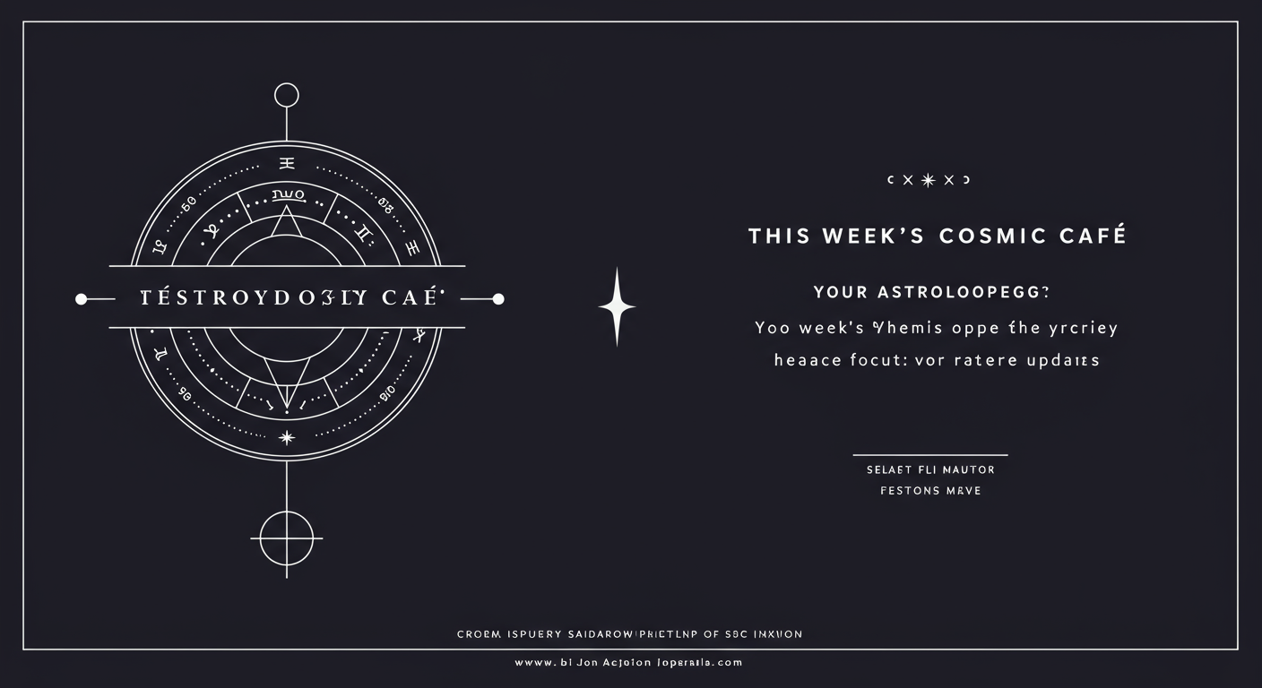 This Week's Cosmic Cafe: Your Astrology Update
