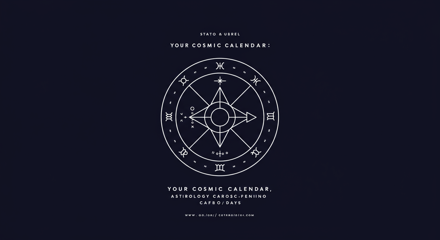 Your Cosmic Calendar: Astrology Cafe Days