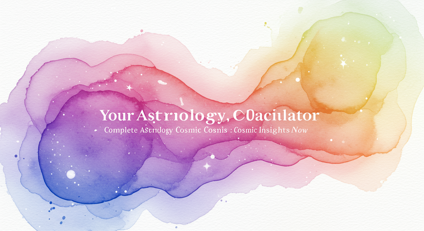 Your Astrology Calculator: Cosmic Insights Now