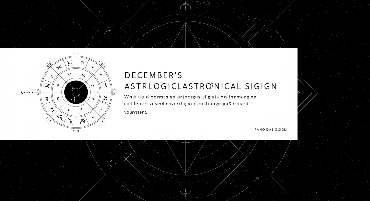 December's Astrological Signs Revealed