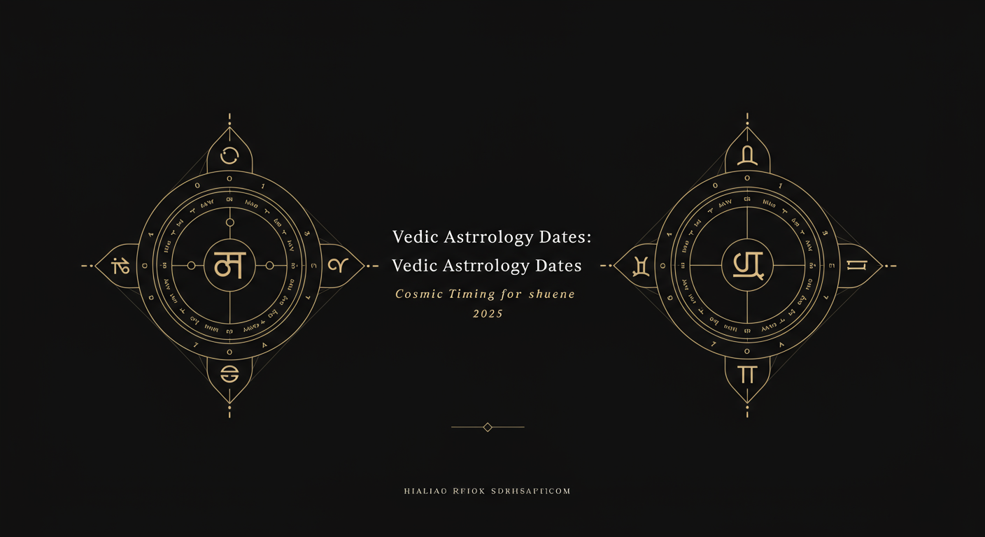 Vedic Astrology Dates: Cosmic Timing for 2025