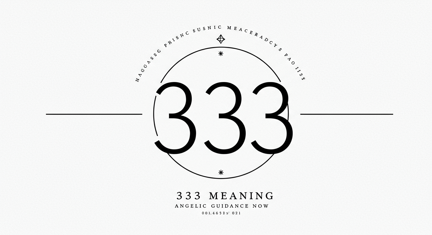 333 Meaning: Angelic Guidance Now