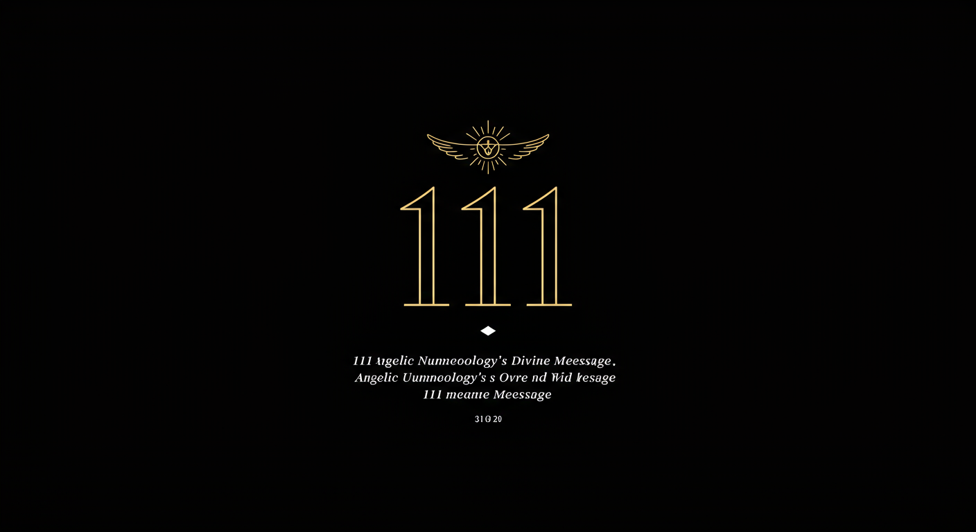 111: Angelic Numerology's Divine Message