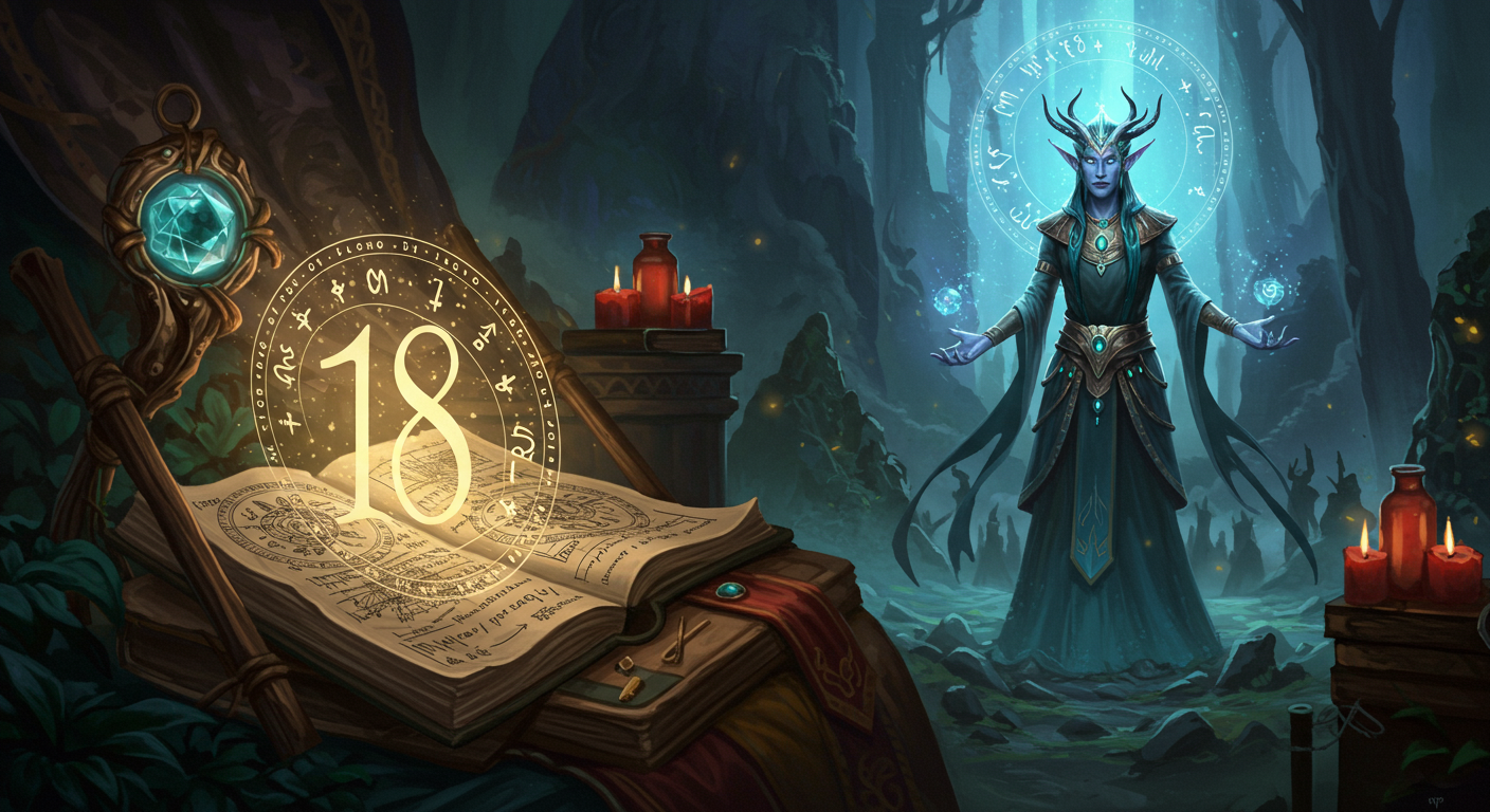 The Cosmic Dance of 18 in Numerology