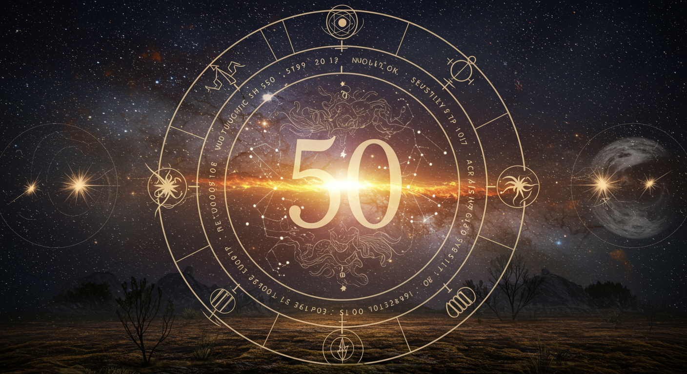 The Cosmic Dance of 50 in Numerology