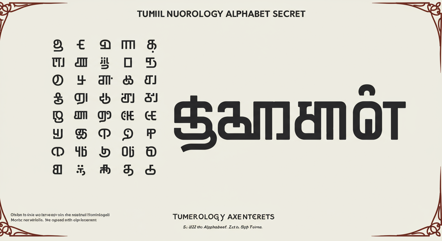 Tamil Numerology Alphabet Secrets