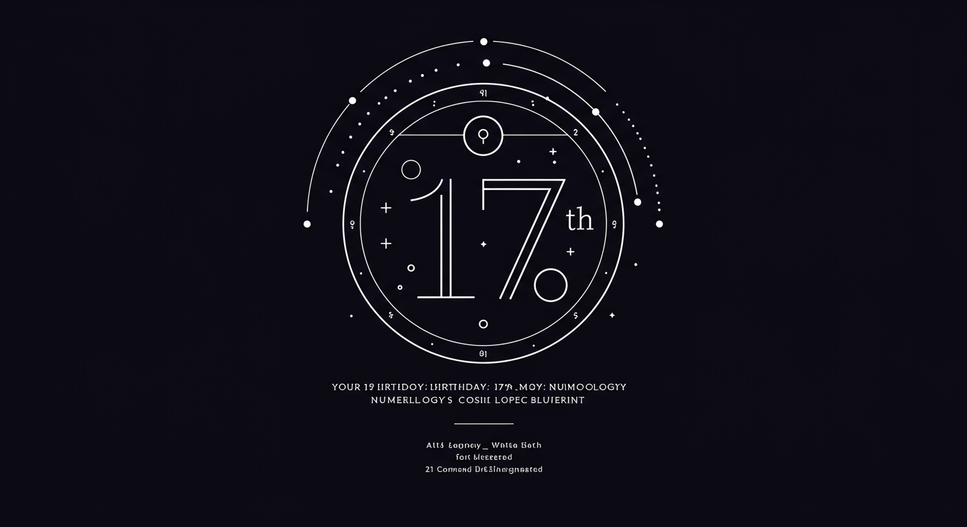 Your 17th Birthday: Numerology's Cosmic Blueprint