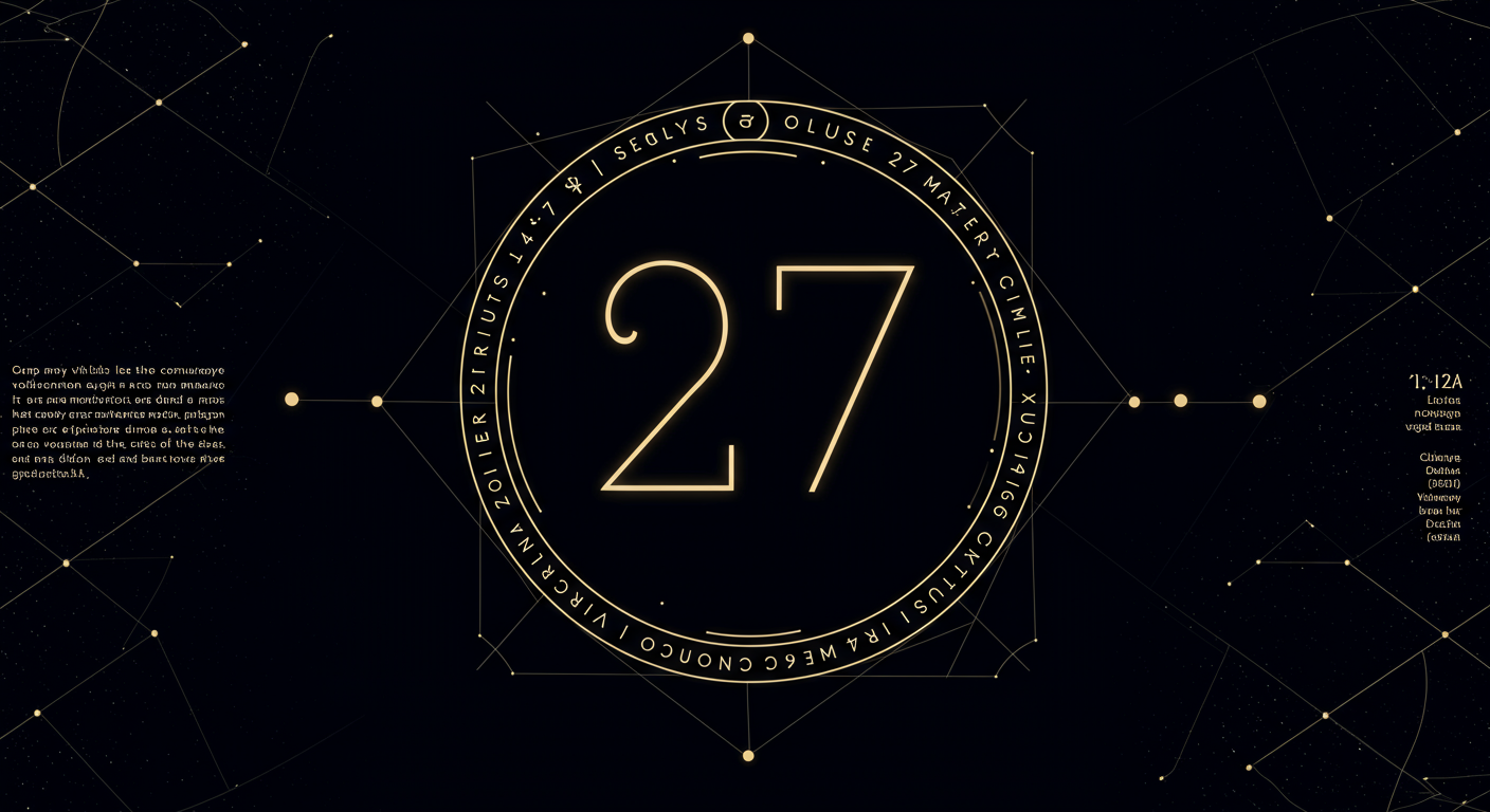 27 Numerology: Destiny's Master Key