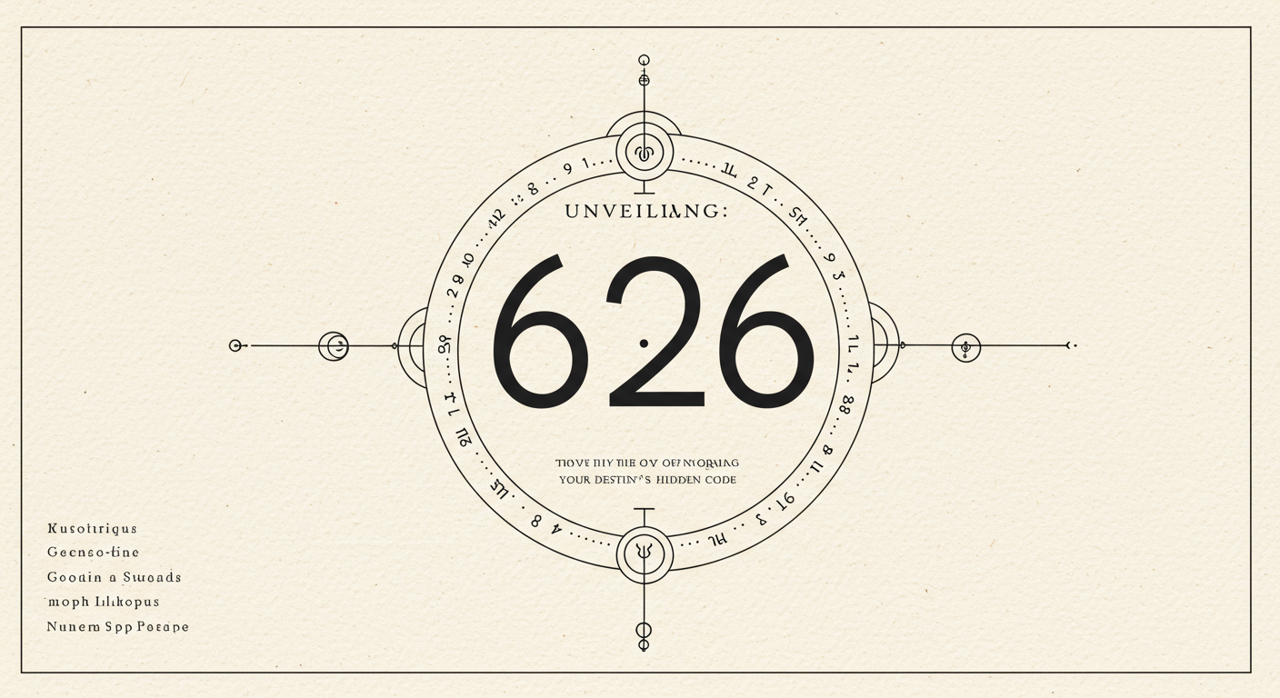 Unveiling 626: Your Destiny's Hidden Code