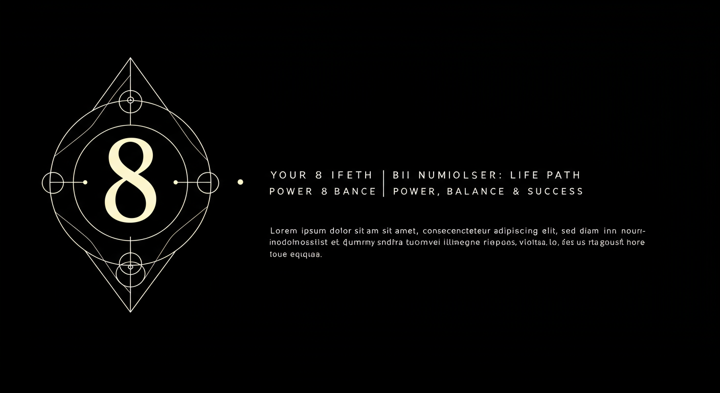Your 8 Life Path: Power, Balance & Success