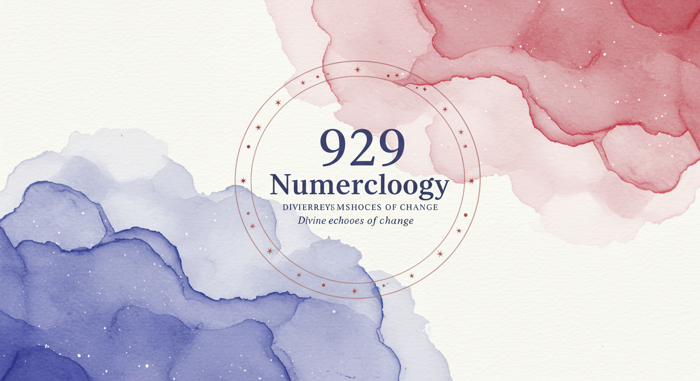 929 Numerology: Divine Echoes of Change