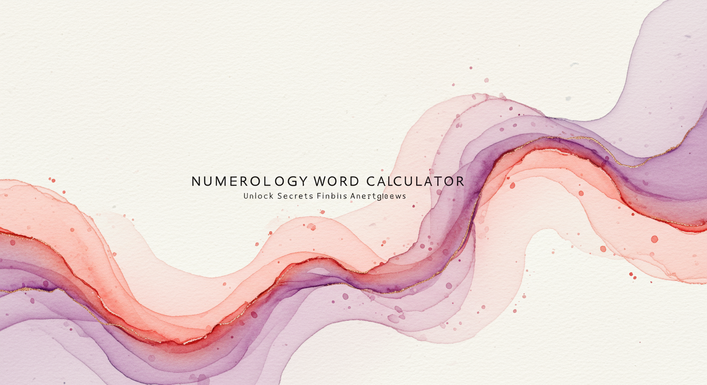 Numerology Word Calculator: Unlock Secrets