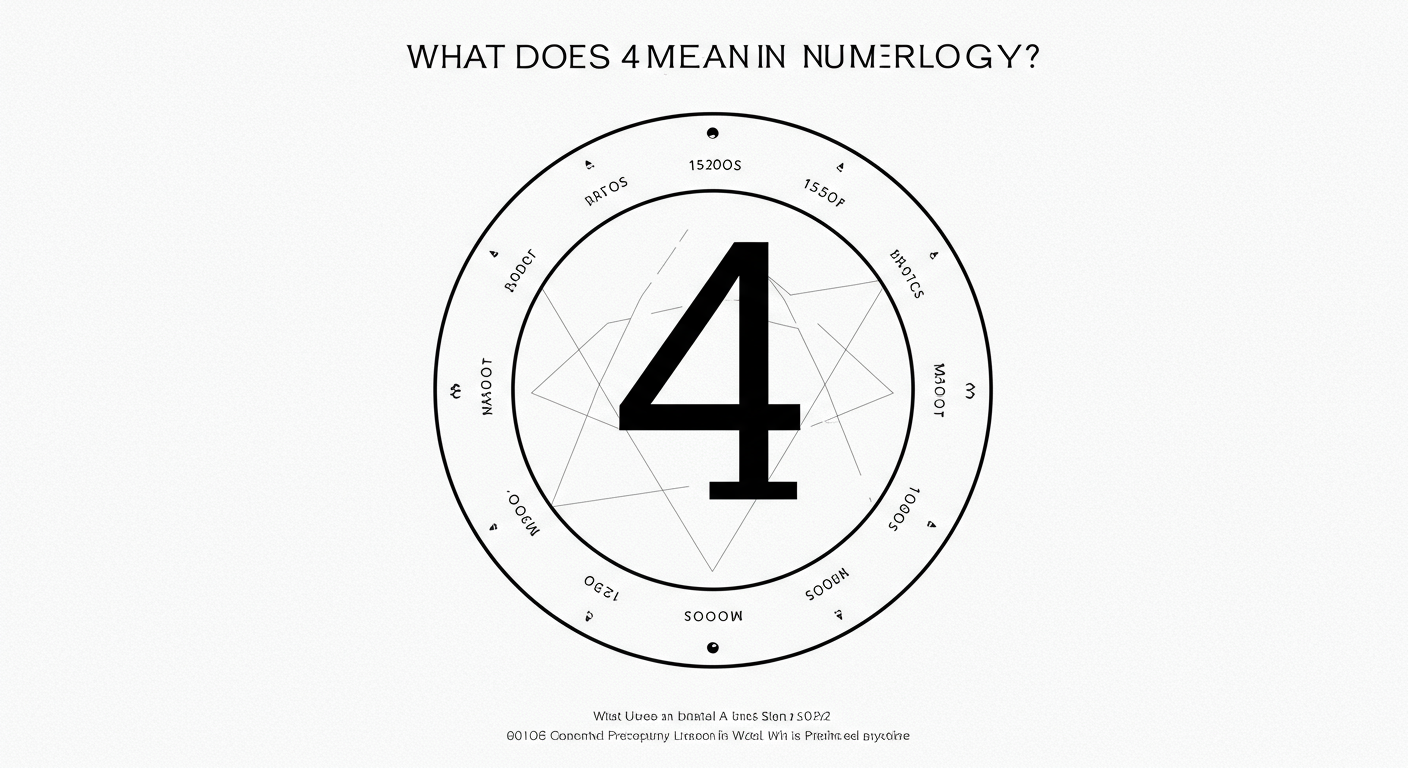 What Does 4 Mean in Numerology?