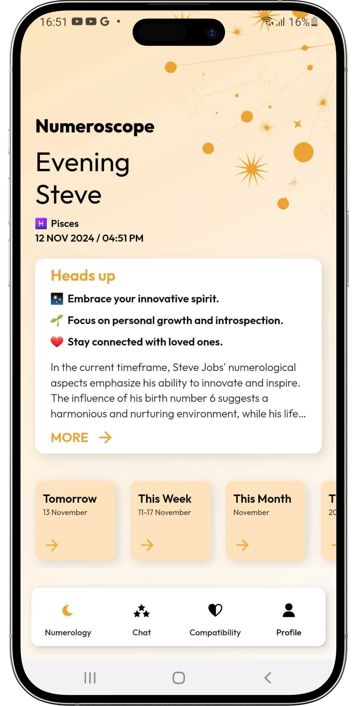 Stellar Fate AI Screenshot 1