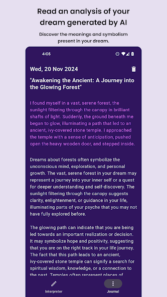 Dream Interpreter AI screenshot 1