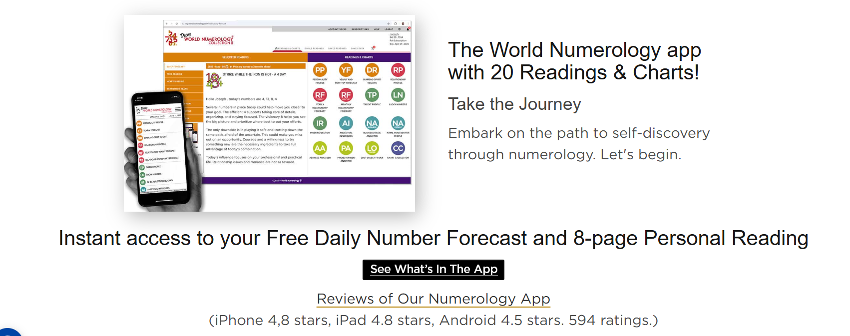 World Numerology Collection Screenshot 1