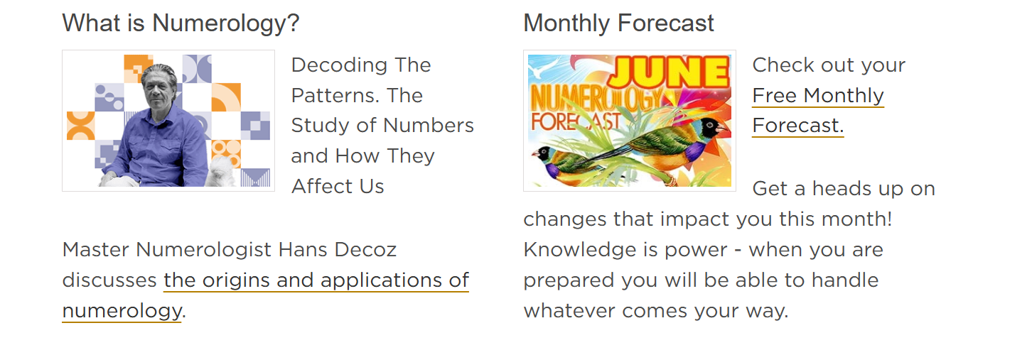 World Numerology Collection Screenshot 2