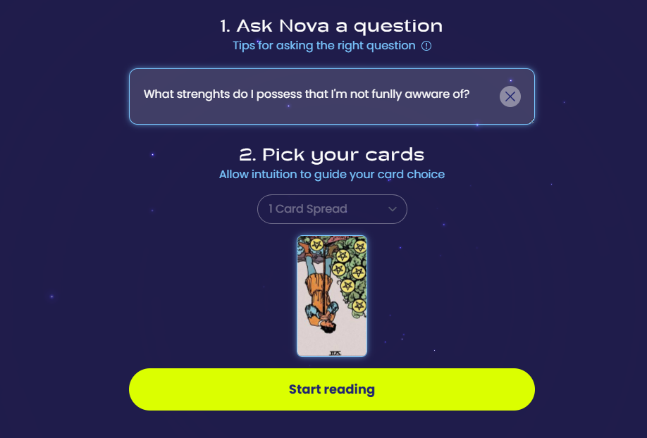 Tarotnova 屏幕截图 1