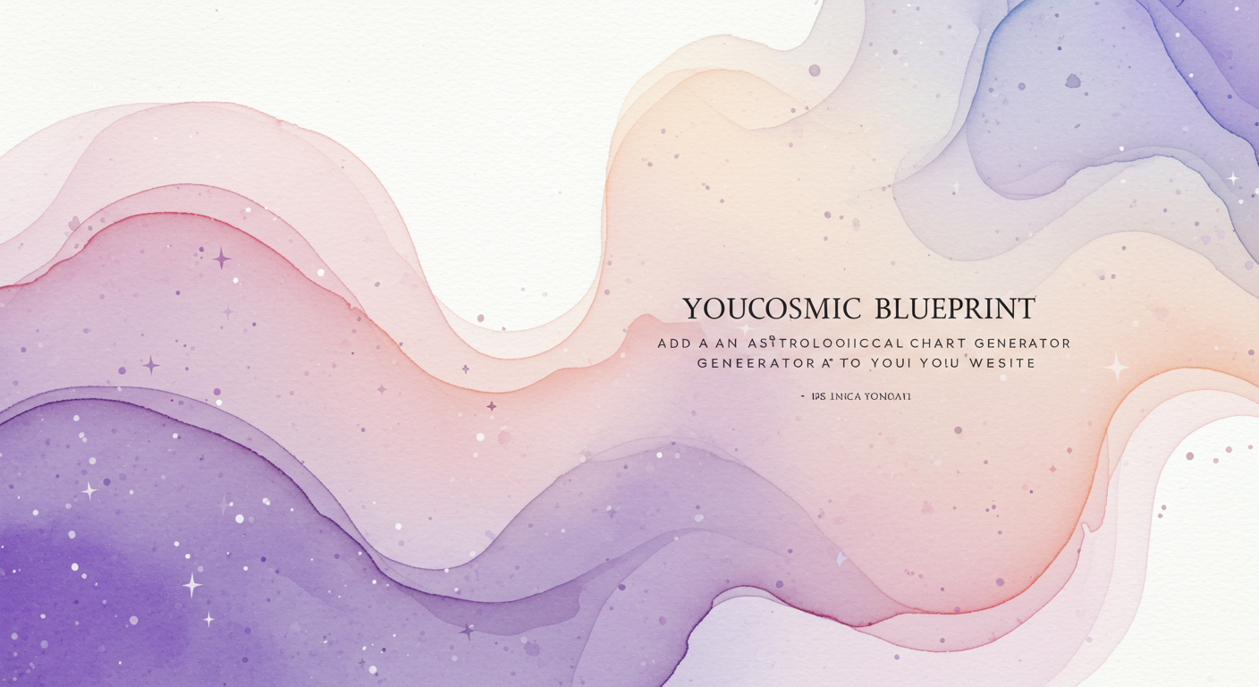 Your Cosmic Blueprint: Chart Generator Revealed